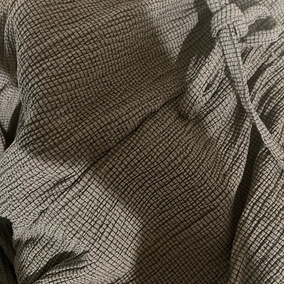 ZARA Women’s brown/grayish Texture  Wide Trouser Size Medium - Picture 15 of 15